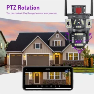 Cámara de Seguridad Inteligente Para el Hogar Con Lentes Duales