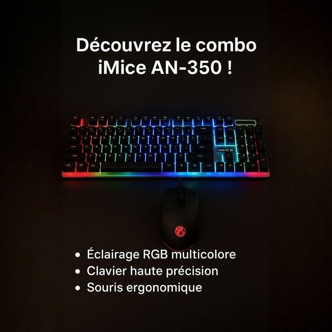 Combo Teclado y Mouse Gamer IMICE AN-350 - Image 2